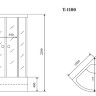 Timo Standart T-6600 Silver  душевая кабина (100*100*220), шт - Timo Standart T-6600 Silver  душевая кабина (100*100*220), шт