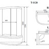 Timo Standart T-6620 Black L душевая кабина (120*85*220), шт - Timo Standart T-6620 Black L душевая кабина (120*85*220), шт