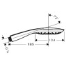 Hansgrohe  28557400  ручной душ PuraVida 150 3 jet - Hansgrohe  28557400  ручной душ PuraVida 150 3 jet
