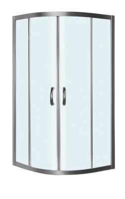 W53G-301-090MT BLISS L Twin Slide.  Стекла для душ.уголок, 90x90, профиль матовый хром, стекло прозр 