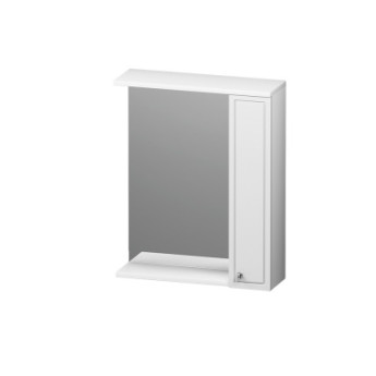 M41MPR0601WG Palace One, зеркало, частично зеркальный шкаф, правый, 60 см, с подсветкой, белый 