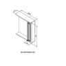 M41MPR0601WG Palace One, зеркало, частично зеркальный шкаф, правый, 60 см, с подсветкой, белый - M41MPR0601WG Palace One, зеркало, частично зеркальный шкаф, правый, 60 см, с подсветкой, белый