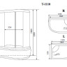 Timo Standart T-1110 P L душевая кабина (110*85*220), шт - Timo Standart T-1110 P L душевая кабина (110*85*220), шт