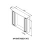 M41MPX0851WG Palace One, зеркало, частично зеркальный шкаф, 85 см, с подсветкой, белый, глянец - M41MPX0851WG Palace One, зеркало, частично зеркальный шкаф, 85 см, с подсветкой, белый, глянец