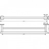 Набор аксессуаров 3в1 Hansgrohe Logis Universal 41727000 - Набор аксессуаров 3в1 Hansgrohe Logis Universal 41727000