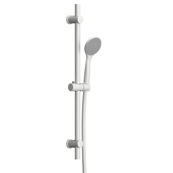 D0108000WH Comfort душевой комплект, ручной душ 1F, стойка 600 мм, белый 