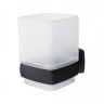 A9034322 Gem, Стеклянный стакан с настенным держателем, черный - A9034322 Gem, Стеклянный стакан с настенным держателем, черный
