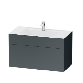 M50AFHX1003GM INSPIRE V2.0, База под раковину, подвесная, 100 см, 3 ящика, push-to-open, графит мато 