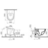 Vitra Sento 7748B003-6115 унитаз подвесной безободковый, тонкое сиденье с микролифтом - Vitra Sento 7748B003-6115 унитаз подвесной безободковый, тонкое сиденье с микролифтом