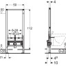 Geberit Duofix 111.520.00.1 инсталляция для подвесного биде - Geberit Duofix 111.520.00.1 инсталляция для подвесного биде