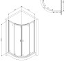 W88G-205-090MT X-Joy Twin Slide,  Душевое ограждение без  поддона, 90x90 - W88G-205-090MT X-Joy Twin Slide,  Душевое ограждение без  поддона, 90x90