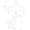 322000000 Palace Evo 2, смеситель для душа - 322000000 Palace Evo 2, смеситель для душа