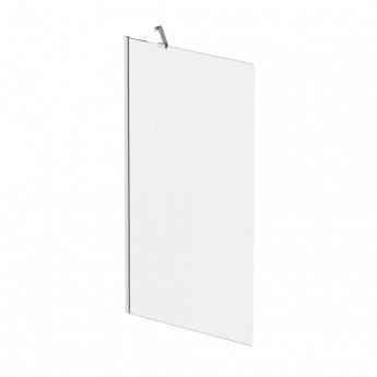 W90BS-080-140CM Gem шторка на борт ванны 80х140, фиксированная, хром, стекло матовое, с пристенным к 