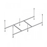 W90ASET-150W90BS80CT Ванна Gem 150x70 с каркасом и шторкой на борт ванны W90BS-080-140CT - W90ASET-150W90BS80CT Ванна Gem 150x70 с каркасом и шторкой на борт ванны W90BS-080-140CT